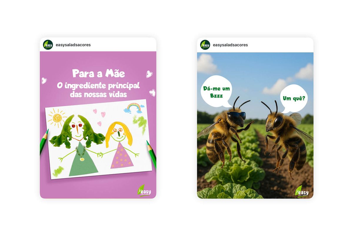 Publicação criativa da Easy Salads