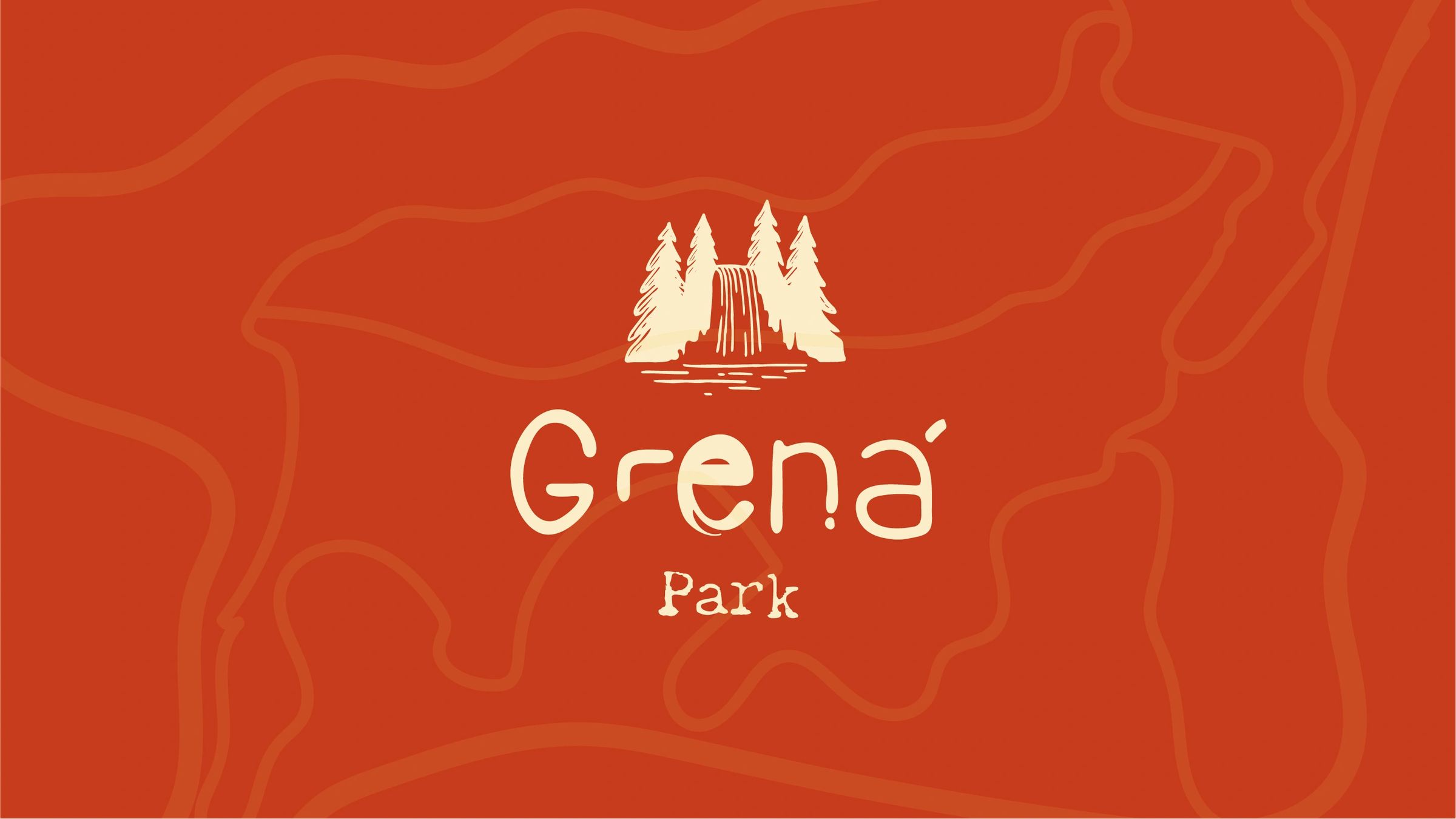 Logotipo do Parque Grená, identidade visual criada pela Insurgente para o parque natural nas Furnas, Açores